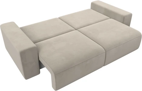 Диван прямой Лига-036 НПБ Классик (Бежевый/Микровельвет) Лига Диванов арт.121296