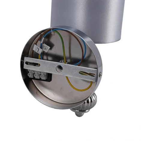 Бра со стеклянным декором Lumion Ilmira 8338/1W хром/серый, металл/стекло/текстиль E14 40W 220V