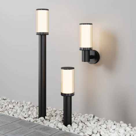 Уличный настенный светильник Maytoni Outdoor Rib O502WL-01B