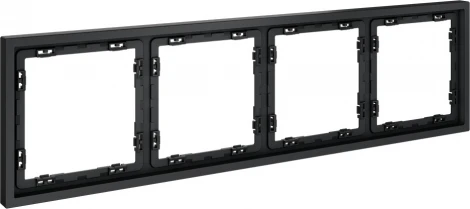 Рамка на 4 поста (графит) Voltum S70 VLS100407
