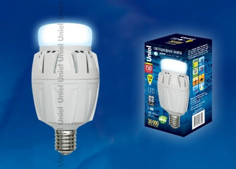 Лампочка светодиодная цилиндр белая E40 150W 6500K Uniel LED-M88-150W/DW/E40/FR ALV01WH