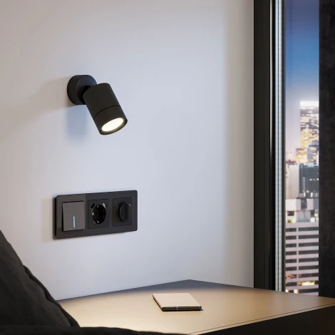 Спот Elektrostandard Niro 25013/01 GU10 черный (220V, круглые)