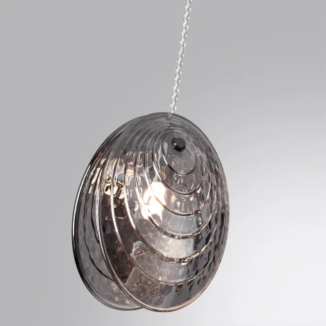 Подвесной светильник Odeon Light Mussels 5038/1 черный/дымчатый/металл/стекло G9 1*40W (220V, на проводе)