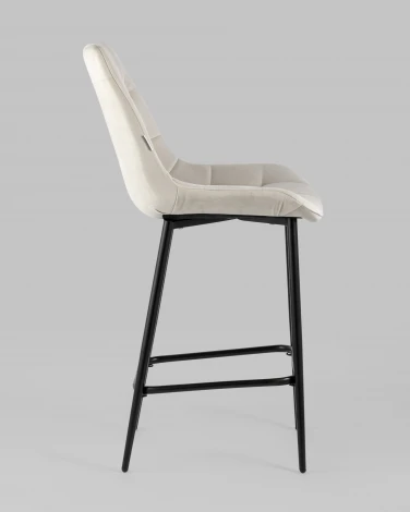 Стул полубарный Stool Group Флекс велюр бежевый УТ000025262