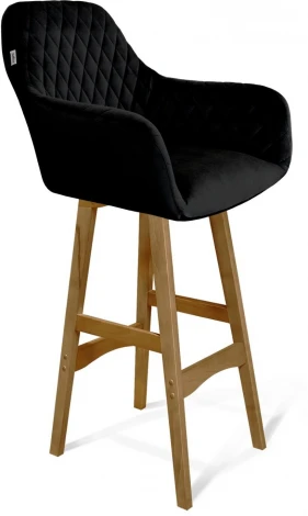 Стул барный Sheffilton SHT-ST38/S65 ночное затмение/светлый орех