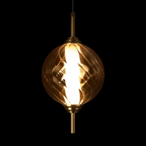 Подвесной светильник Loft It Helix 10421/B Amber (LED, 220V, на проводе, шар)