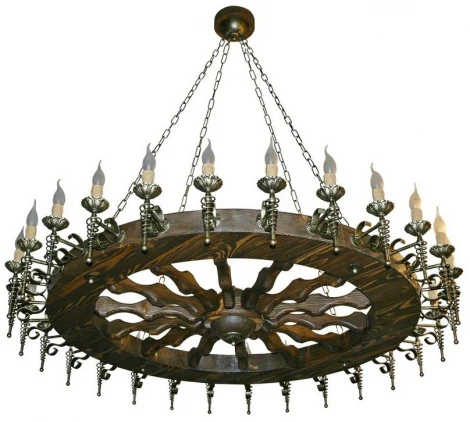 Подвесная люстра Тарьсма Фаэтон-28 FT28LPTRH125 (220V, на цепи, подсвечник, свеча)