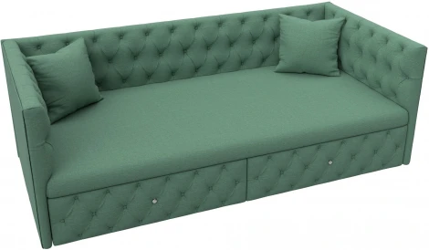 Диван детский прямой Найс (Зеленый/Рогожка) Лига Диванов арт.123169