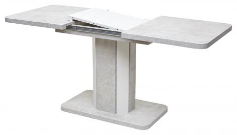 Обеденный стол M-City STORK Белый бетон/ Белый 120