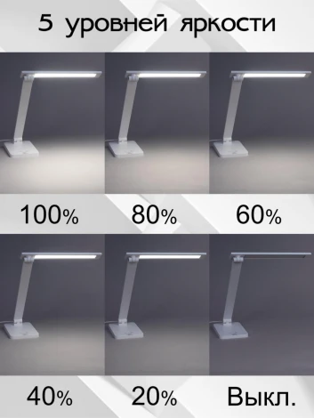 Настольная лампа светодиодная складываемая Citilux Ньютон CL803080 (регулировка яркости, сенсорный выключатель)