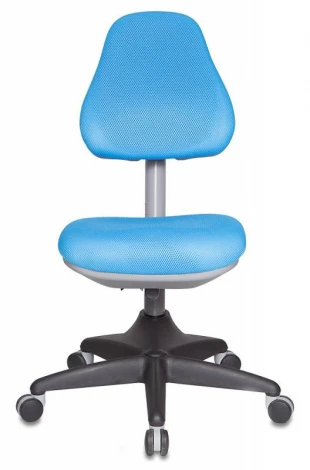 Кресло детское Бюрократ KD-2 светло-голубой TW-55 крестовина пластик