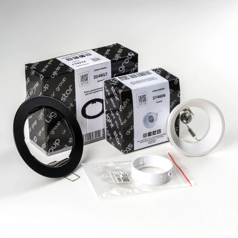 Встраиваемый светильник под LED модуль/ламп МR16 Lightstar Domino D61706WMOD (220V, круглые)