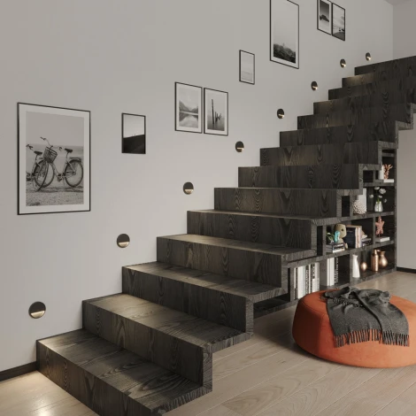 Светильник накладной сенсорный для лестниц Novotech Vespera 359708 серый IP20  LED 0.4W 3000К 1000mAh Li-ion, 5V