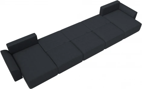 Диван п-образный Лига-048 НПБ МегаЛонг Лига Диванов (Замша) арт.128334