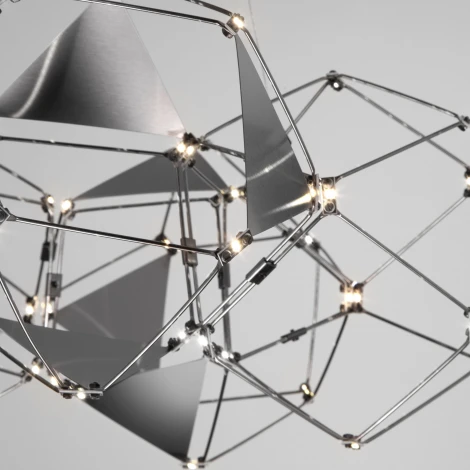 Подвесной светильник светодиодный Eurosvet Uma 90369/5 черный жемчуг (220V, на тросе)