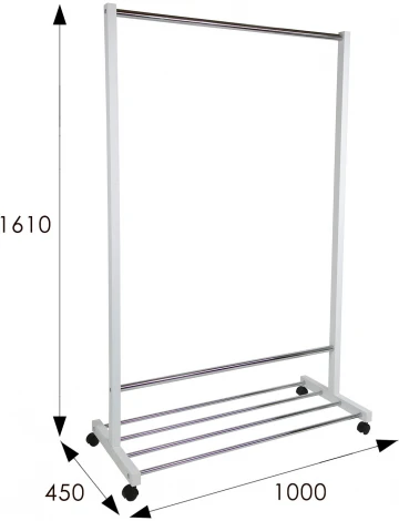 Вешалка напольная В 35Н белый от фабрики Mebelik