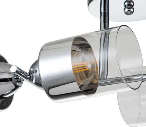 Потолочная люстра на штанге Bungarus 1110/4P Е27*60W Chrome (220V)