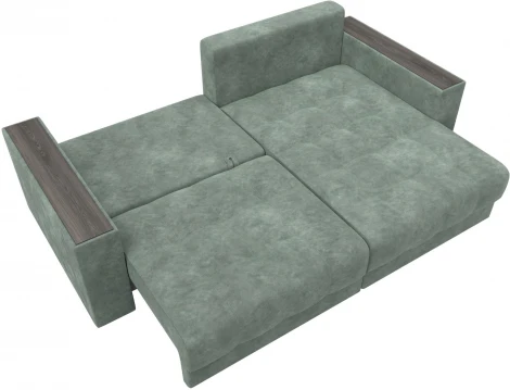 Диван угловой с декором Лига-049 НПБ Лига Диванов (Велюр) арт.128463