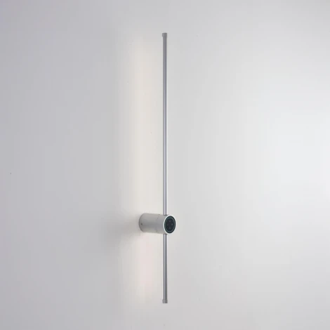 Настенный светильник светодиодный с диммером и сенсорным выключателем Lumion Bram 8310/14WL серебро, металл/силикон LED 14W 3000/4000/7000K 220V (регулировка яркости)