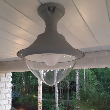 Потолочный светильник уличный Fumagalli Vivi V50.115.000.LXH27 (220V, круглые, IP65)