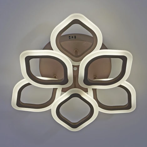 Люстра потолочная светодиодная Ella 10212/6 LED*84W Coffee