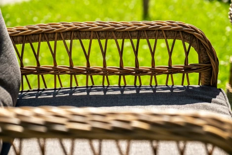 "Эспрессо–150 C" обеденная группа плетеная, цвет соломенный 4SIS арт.УТ-00008183