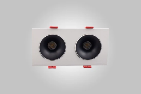 Встраиваемый точечный светильник AM Group AM480-2 BK+WH 15,4W