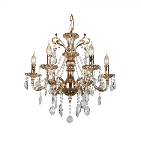 Подвесная люстра Omnilux Aosta OML-78903-06 (220V, на цепи, подсвечник, свеча)