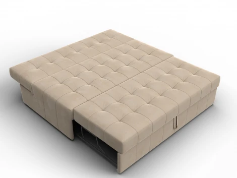 Диван прямой Лига-107 (160) (ЛДСП,Брус,Фанера,Велюр/Бежевый) Лига Диванов 134917