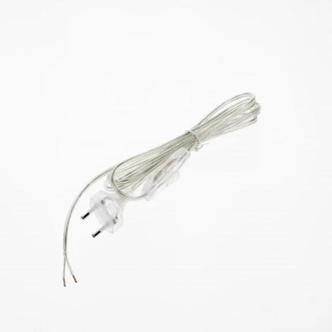 Провод со штепсельной вилкой и выключателем Citilux, прозрачный