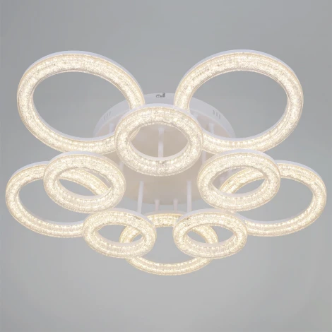 Потолочная люстра светодиодная на штанге с регулировкой цветовой температуры, яркости и ночным режимом Reluce 29290-0.3-5+5 WH