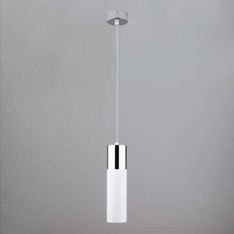 Подвесной светильник Eurosvet Double Topper 50135/1 LED хром/белый