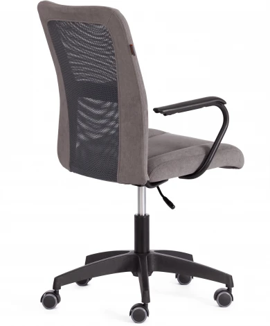 Компьютерное кресло игровое Tetchair STAFF (Флок,Ткань/Серый)