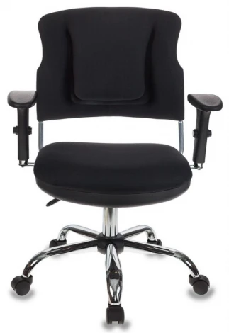 Кресло Бюрократ CH-323AXSN черный 26-28 крестовина металл хром