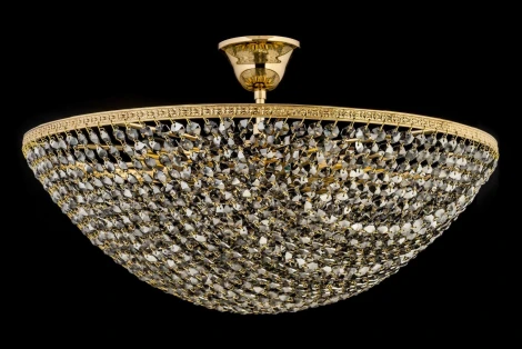 Потолочная люстра на штанге Arti Lampadari Stella E 1.3.50.506 G (220V, хрусталь, круглые)