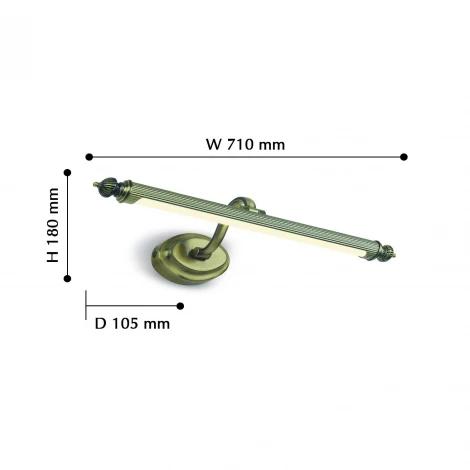 Подсветка для картин Favourite Artifex 2435-2W (LED, 220V, под старину)