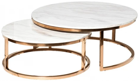Журнальный стол Garda Decor 57EL-CT101А (Золото/Светло-серый)