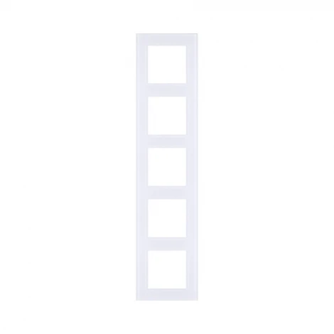 Рамка 5-постовая стекло белый Kollinger Asthetik AS5WH