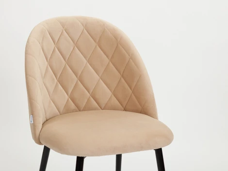 Стул MyFar Джозефина бежевый велюр MF1027-1