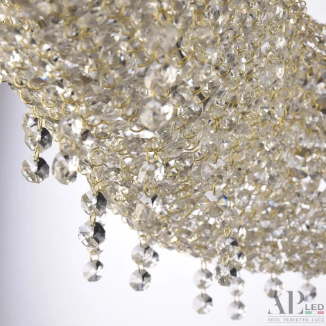 Подвесная люстра светодиодная APL LED Rimini S504.0.80.B.4000.Gold