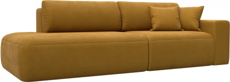 Диван прямой Лига-036 НПБ Модерн подлокотник справа Лига Диванов (Велюр) арт.127704