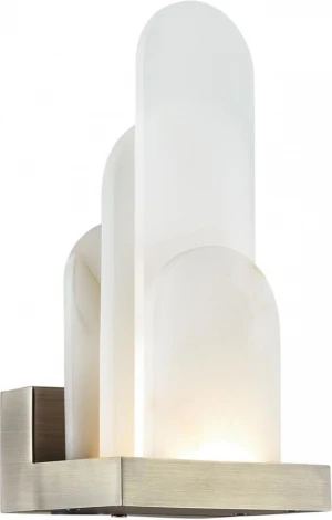 Настенный светильник Odeon Light Foros 5437/12WL бронзовый "брашинг"/металл/смола под алебастр/акрил LED 12W 3000K (220V)