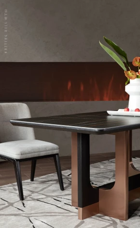 Стол обеденный IST-CASA Астория NH2114L,180х90х76 см, черный мрамор