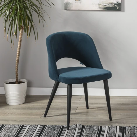 Стул Lars Diag blue/черный R-Home арт.410120150h_Diagblue_черн