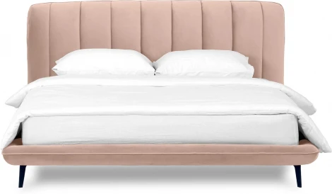 Кровать Amsterdam ОГОГО (арт.750820), (Велюр/Бежевый)