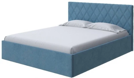 PROxSON Кровать Fresco Plus (Ткань: Велюр Monopoly Прованский синий (792)) 140x200