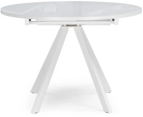 Стеклянный стол Notta Трейси 110 110(150)х100х75 белый 516561