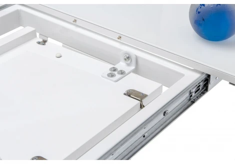 Обеденный стол из дерева Woodville Space 120 белый 11159