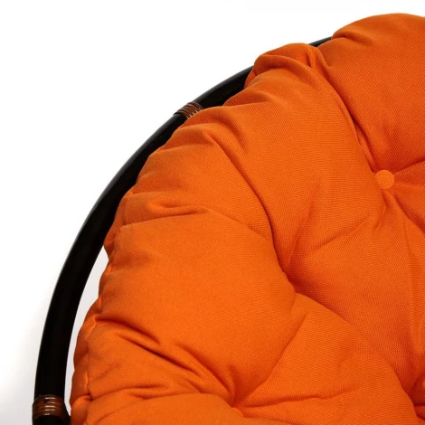 Кресло-качалка "PAPASAN" w 23/01 B / с подушкой / Antique brown (античный черно-коричневый)