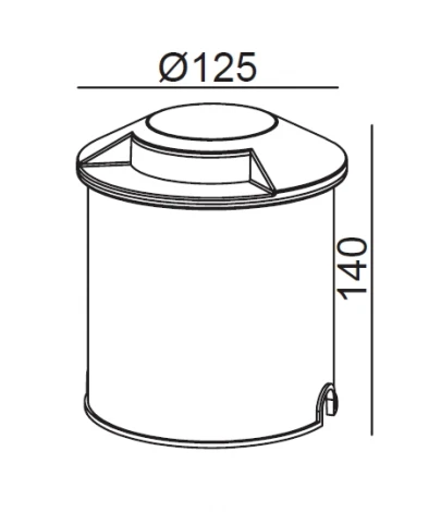 Встраиваемый светильник уличный светодиодный Oasis Light Встраиваемые светильники c LED W71212 Gr (220V, IP67)